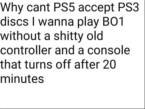 Why can't PS5 play PS3 discs?