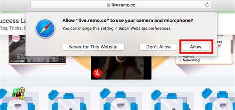 Why can't Safari access camera?