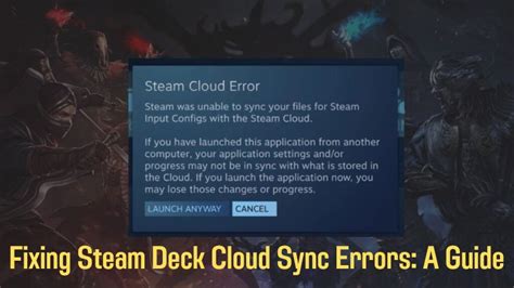 Why can't Steam sync with cloud?