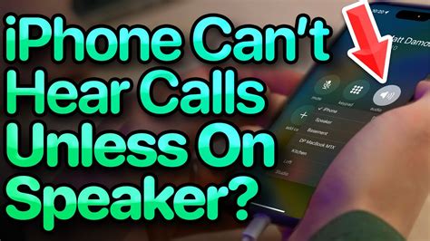Why can't anyone hear me on speaker?