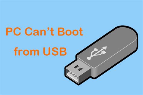 Why can't boot from USB?