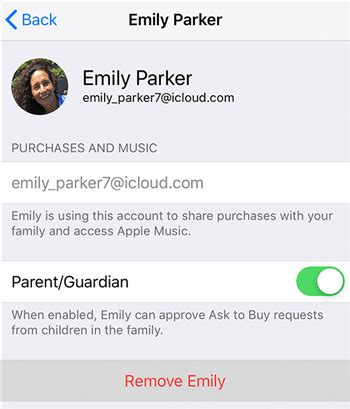 Why can't family members use Apple Music?