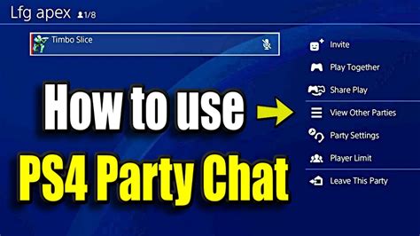Why can't i be heard on party chat PS4?