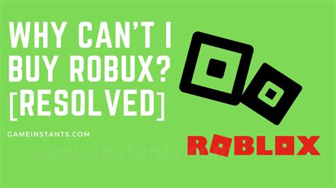 Why can't i buy Roblox?