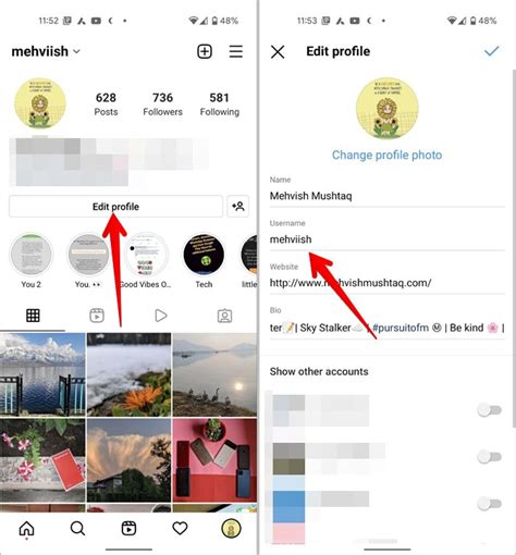 Why can't i copy my Instagram link?