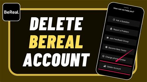 Why can't i delete BeReal?