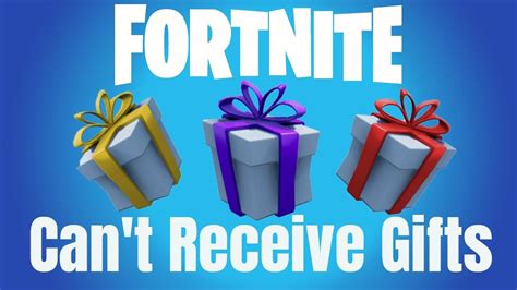 Why can't i gift on Fortnite?