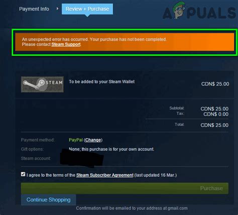 Why can't i make a purchase on my game?