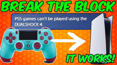 Why can't i play PS5 games using DualShock 4?