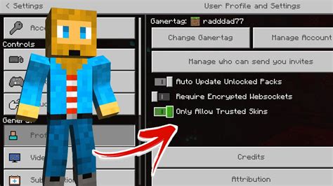 Why can't i use a Minecraft skin?