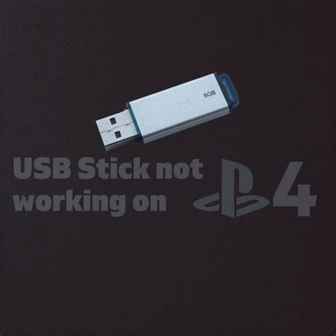 Why can't i use my PS4 USB storage?