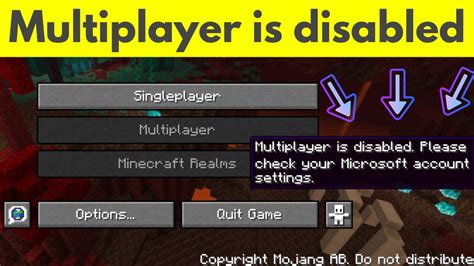 Why can't my child account play multiplayer on Minecraft?