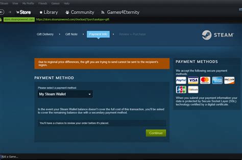 Why can't people gift me games on Steam?