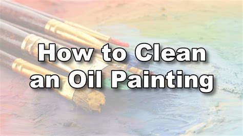 Why can't you clean oil paint with water?