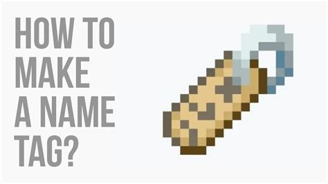 Why can't you craft name tags in Minecraft?