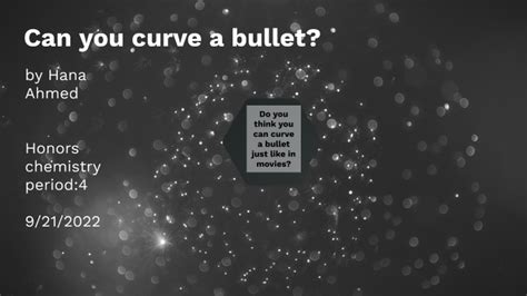 Why can't you curve a bullet?