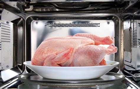 Why can't you defrost chicken in the microwave?