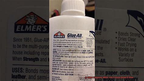 Why can't you freeze Elmer's glue?