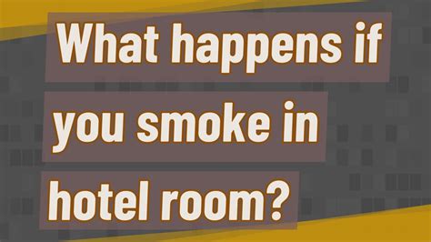 Why can't you smoke in hotel rooms?