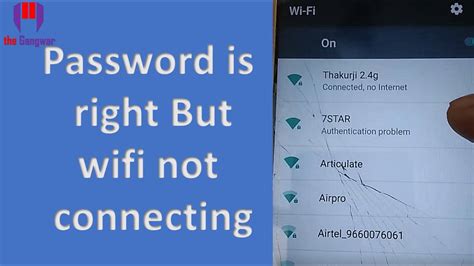Why can I connect to my Wi-Fi even though the password is correct?