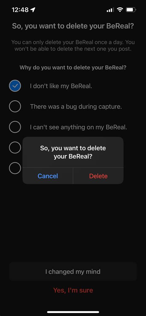 Why can I only delete my BeReal twice?