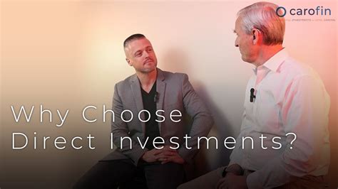 Why choose direct investment?