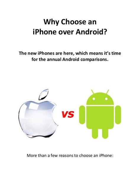 Why choose iPhone over Android?