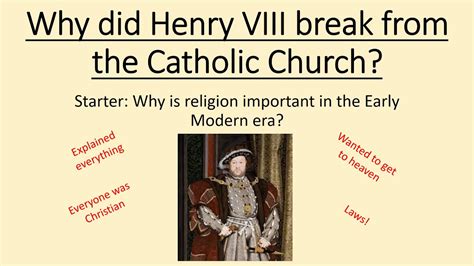 Why did Anglican break away from Catholic?