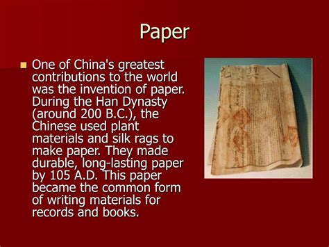 Why did China make paper?