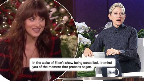 Why did Dakota Johnson call out Ellen?