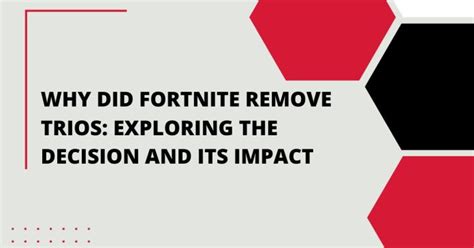 Why did Epic remove trios?