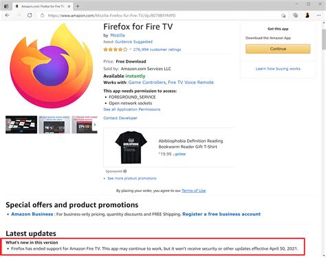 Why did Firefox stop supporting Fire TV?