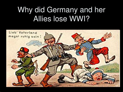 Why did Germany lose ww1?