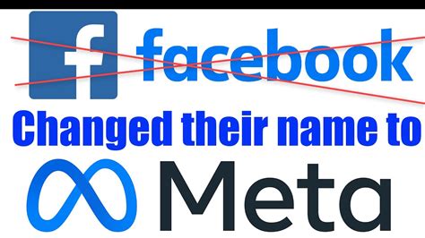 Why did Meta change name?