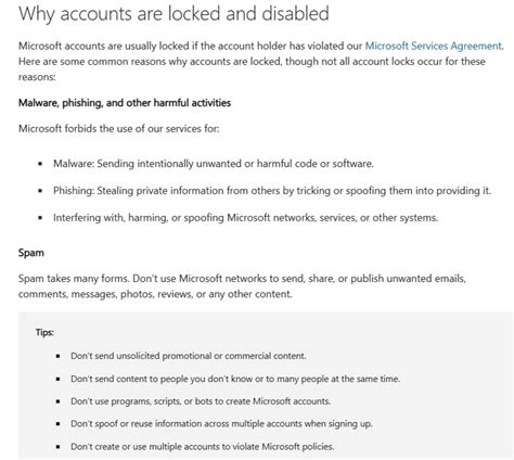 Why did Microsoft locked my account?