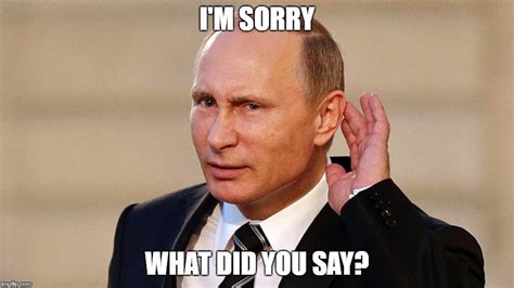 Why did Putin say sorry?