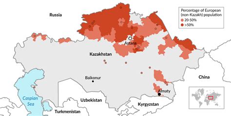 Why did Russians move to Kazakhstan?