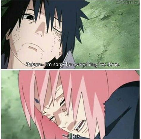 Why did Sasuke apologize to Sakura?