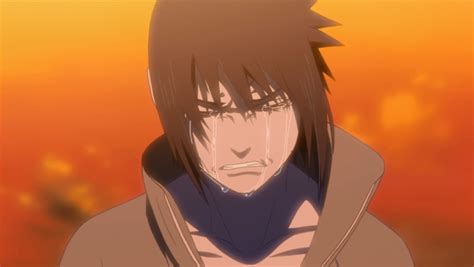 Why did Sasuke cry at the end?