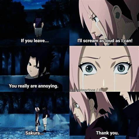 Why did Sasuke leave Sakura?