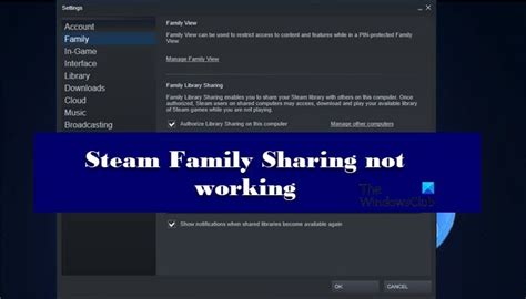 Why did Steam Family Sharing stop working?