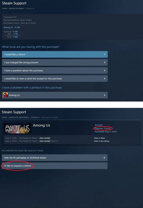Why did Steam refund my game?