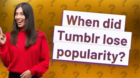 Why did Tumblr lose popularity?