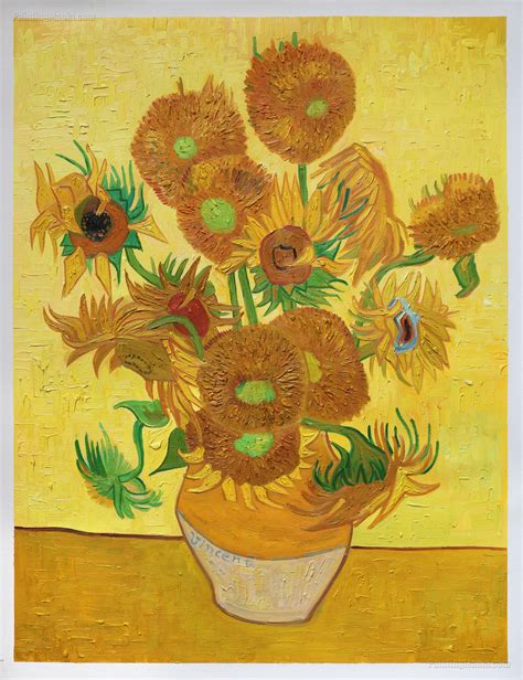 Why did Van Gogh always paint sunflowers?