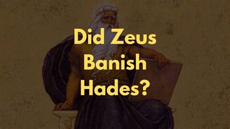 Why did Zeus banish Hades?