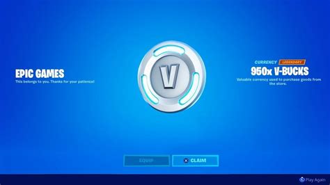 Why did i get 950 V-Bucks for free?