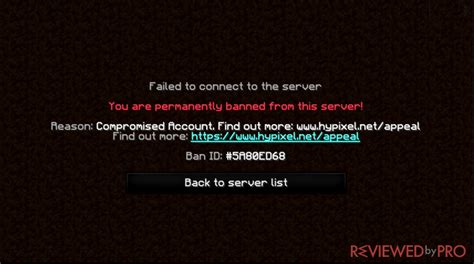 Why did i get ip banned on Hypixel?