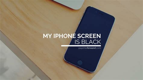 Why did iPhone screen go black?