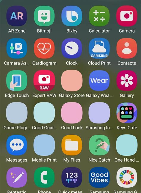 Why did my icons disappear on my Samsung phone?