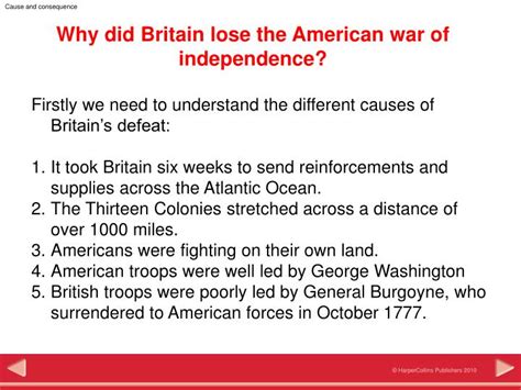Why did the British lose America?